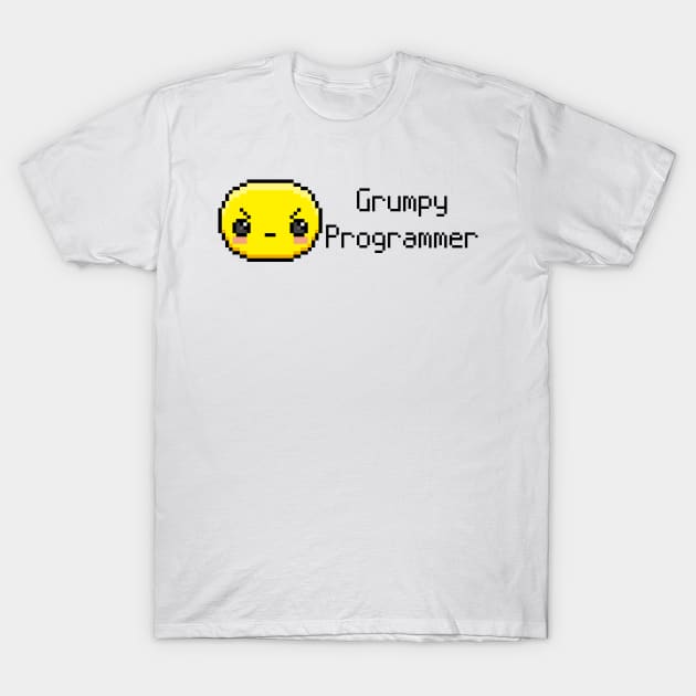 Grumpy Programmer T-Shirt by dev-tats